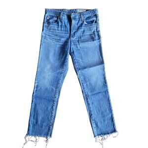 Adriano Goldschmied AG-Ed Isabelle BLUE DENIM High-Rise Straight Crop Size 29R